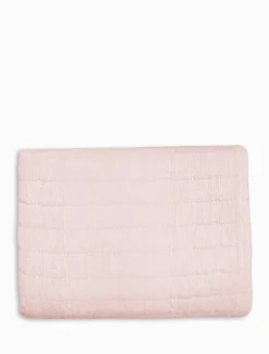 Cotton Quilted Throw Pink