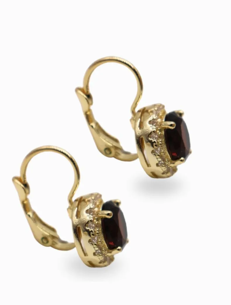 Crystal Surrounds French Hooks Chocolate