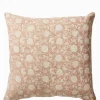 Delilah Rust Block Print Cushion 50cm x 50cm