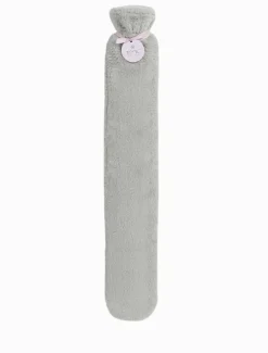 Deluxe Long Hot Water Bottle Grey
