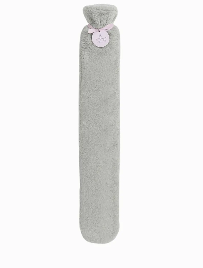 Deluxe Long Hot Water Bottle Grey