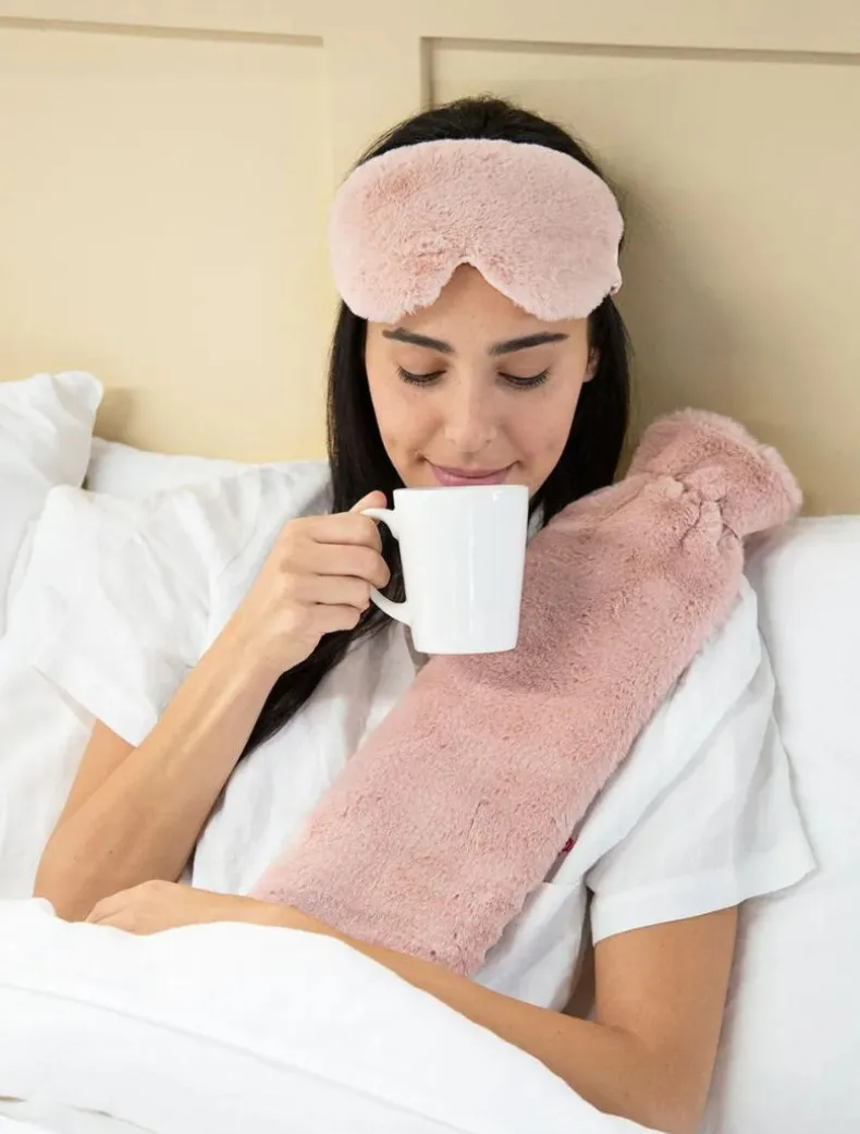 Deluxe Long Hot Water Bottle Rose
