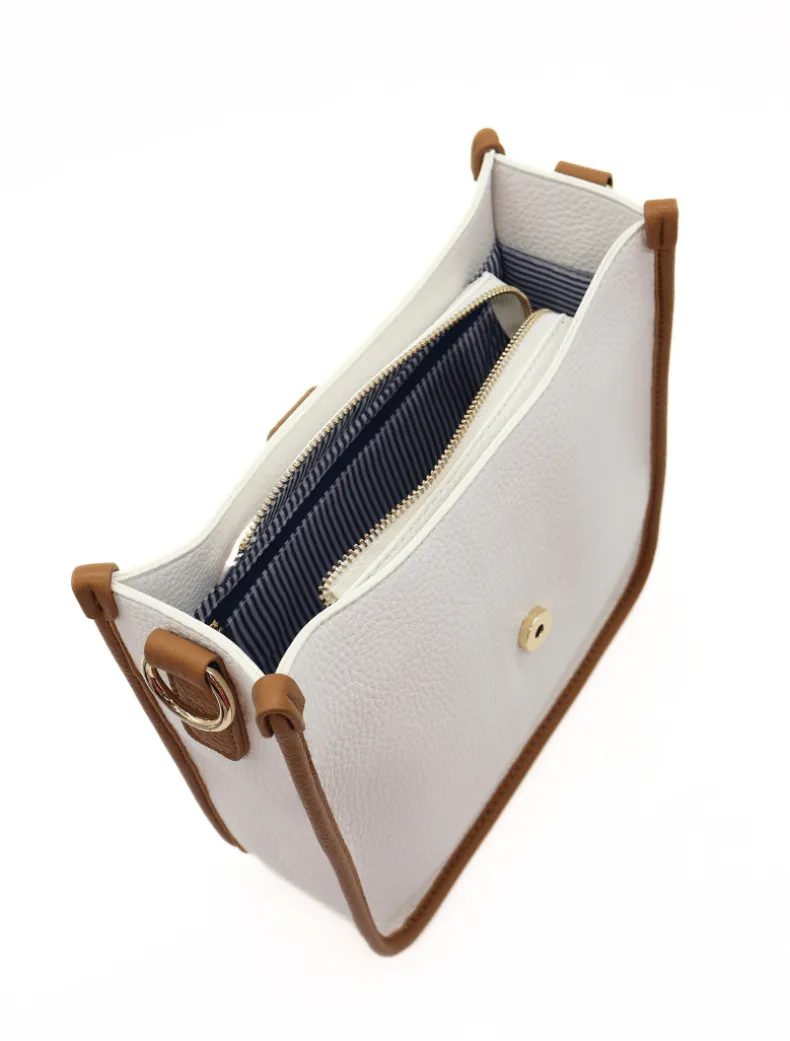 Dominic Max Bag White Tan