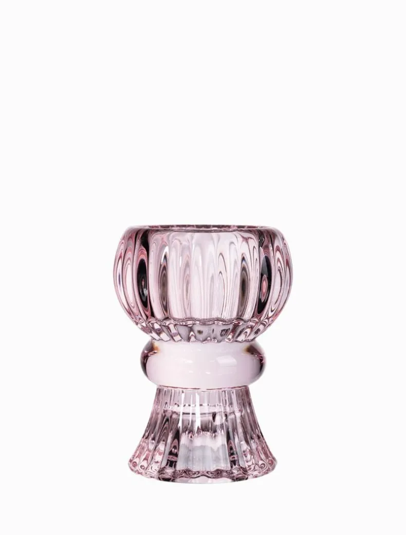 Dual Tealight Holder Rose