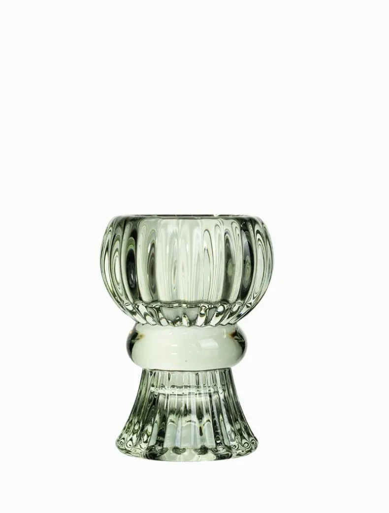 Dual Tealight Holder Sage