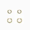 Duo Of Hoops Gold