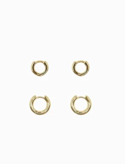 Duo Of Hoops Gold