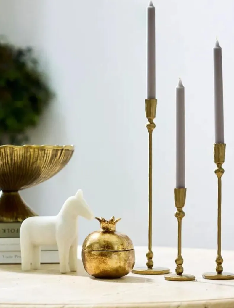 Eddie Gold Candleholder Medium