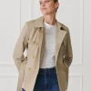 Ella Cropped Trench Coat Stone