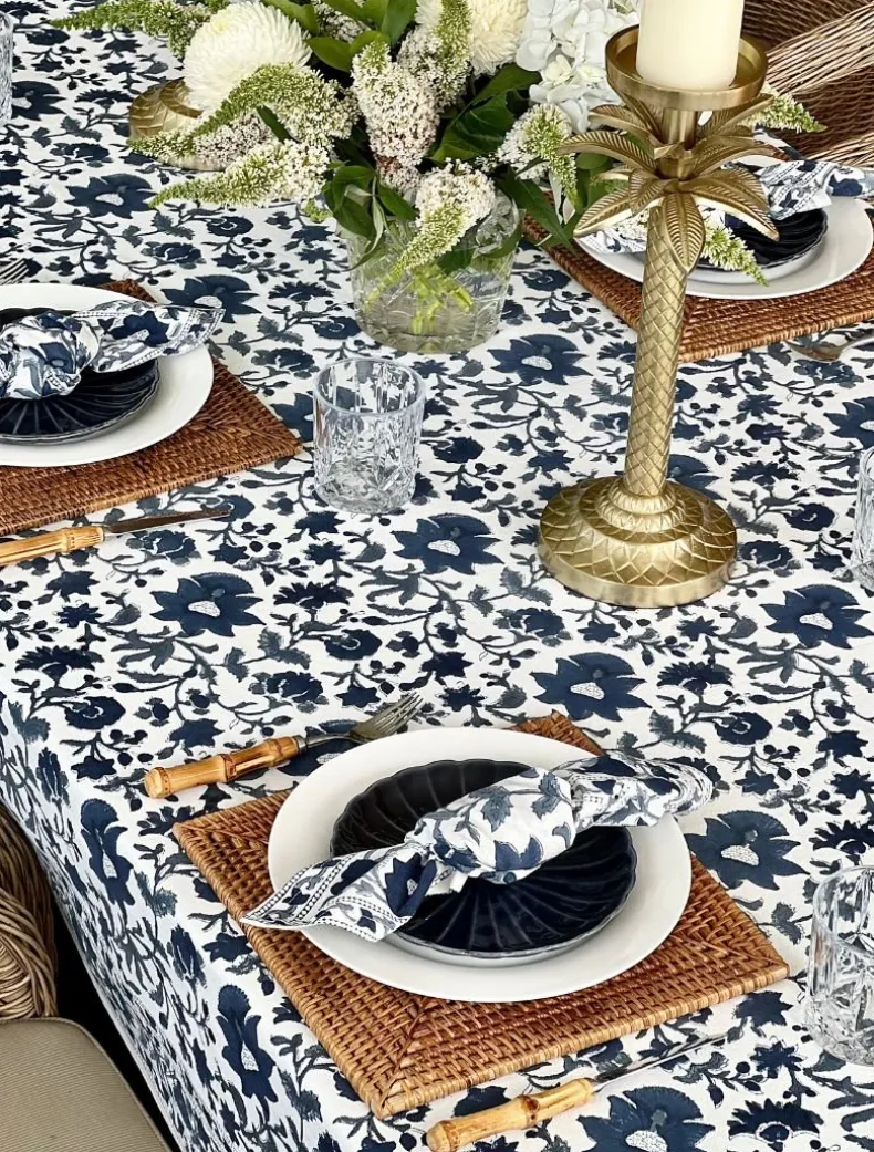 Fakistra Napkin Set of 4 Blue 45cm x 45cm