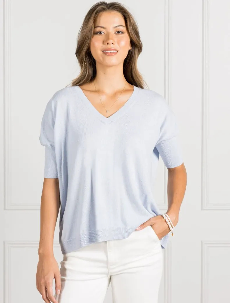 Felicity Knit Jumper Sky Blue