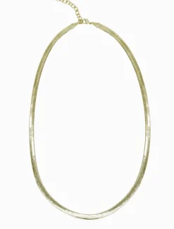 Flat Snake Chain Medium Gold