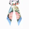 Floral Pink Narrow Scarf