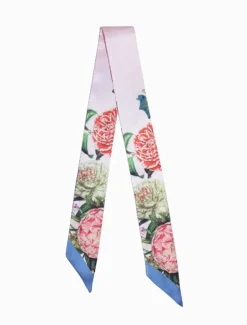 Floral Pink Narrow Scarf