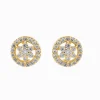 Flower Cubic Zirconia Studs Gold