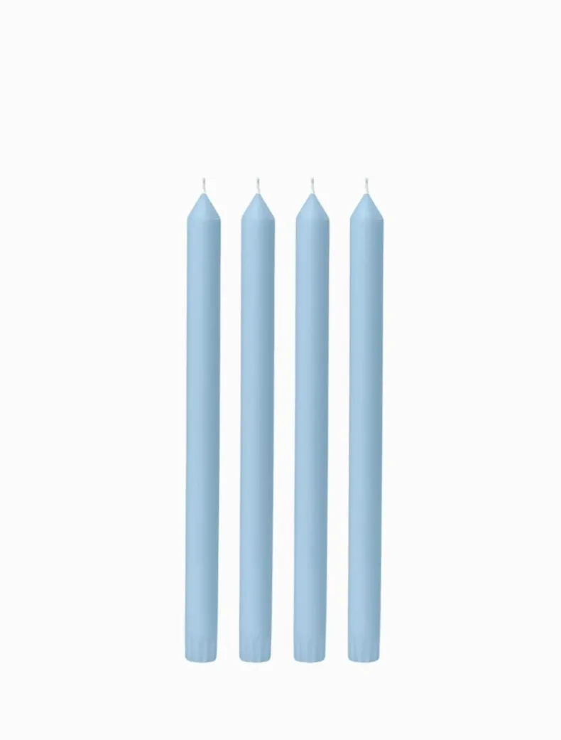 French Blue 30cm Dinner Candle (Pack of 4)