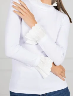 Freya Frill Top White