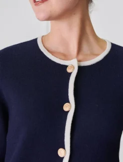 Gabrielle Knit Jacket Navy