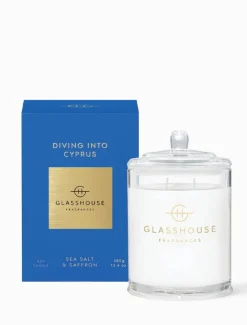 Glasshouse Fragrances Diving Into Cyprus Candle 380G