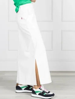Goldie Denim Skirt White