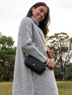Guernsey Knit Dress Grey