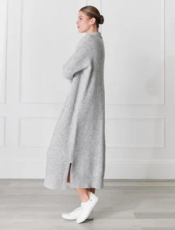 Guernsey Knit Dress Grey
