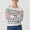 Gwynie Knit Navy White