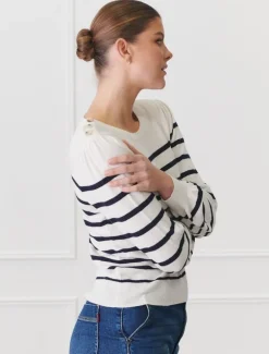 Gwynie Knit Navy White