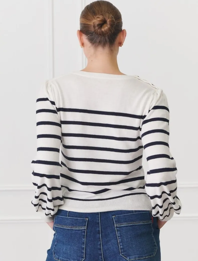 Gwynie Knit Navy White