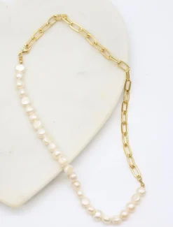 Half Pearl Necklace