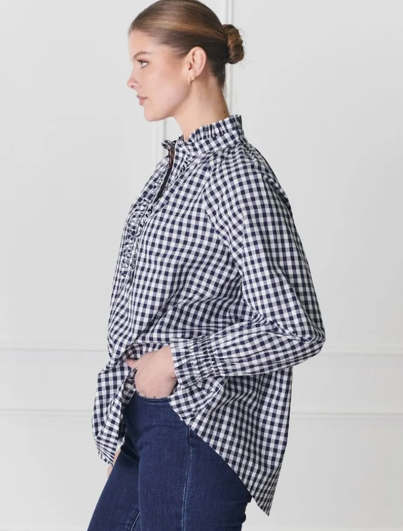 Hartford Pop Over Shirt Navy