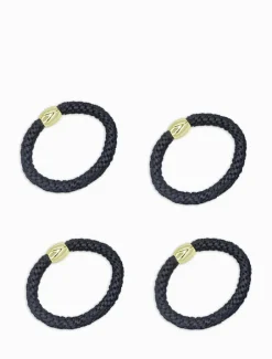 Harvey Hair Ties Set Black