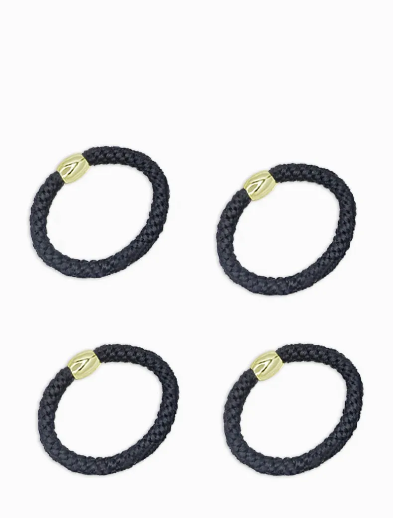Harvey Hair Ties Set Black