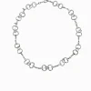 Horsebit Necklace Short Silver