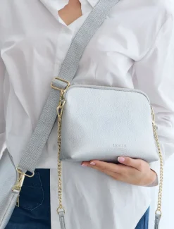 Hudson Cross Body Bag Silver