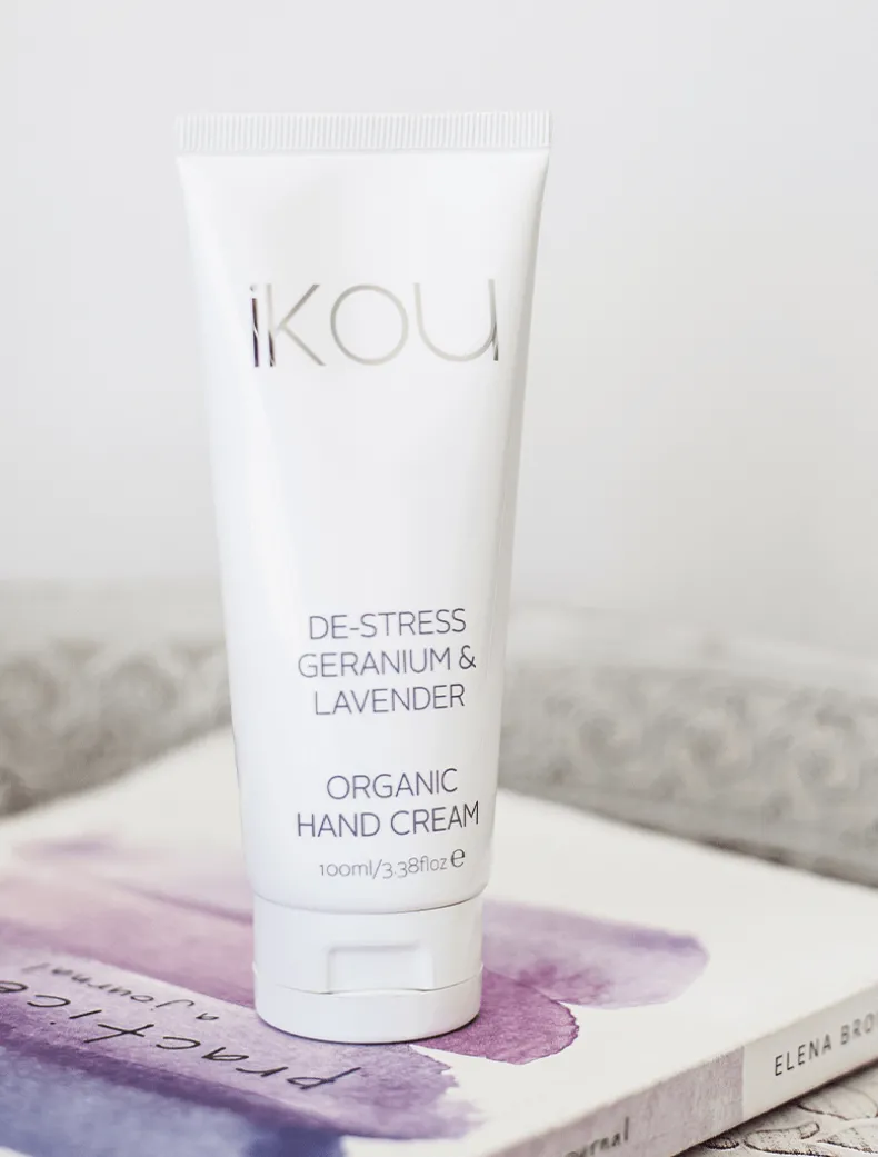 iKOU De-Stress Geranium and Lavender Organic Hand Cream