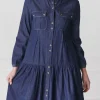 Indie Denim Dress Dark Indigo