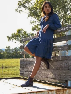 Indie Denim Dress Dark Indigo