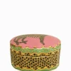 Isla Trinket Box Leopardo Green