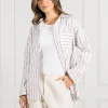 Izzy Stripe Shirt Caramel - FINAL SALE
