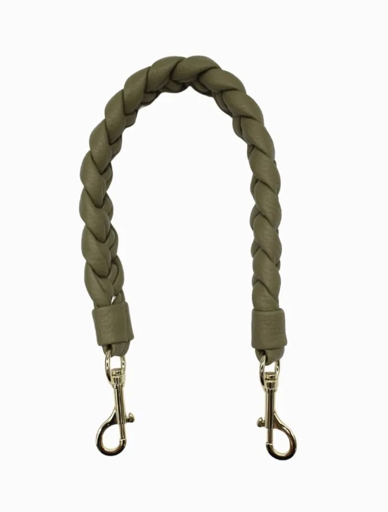 Jacie Plaited Strap Khaki - FINAL SALE