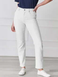 Jenna Straight Leg Jean White