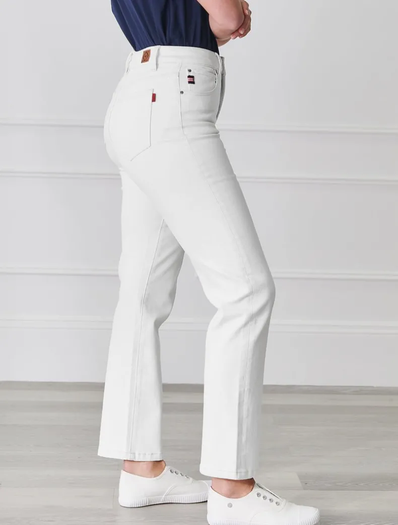 Jenna Straight Leg Jean White
