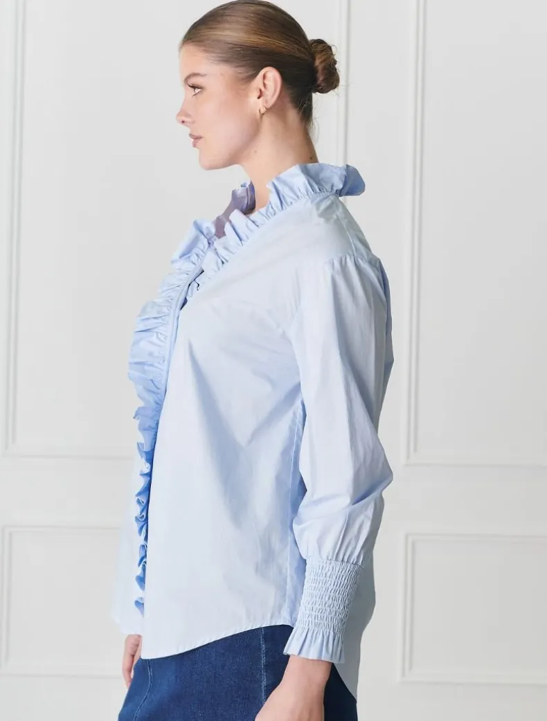 Jessie V Shirt Blue