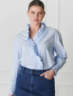 Jessie V Shirt Blue