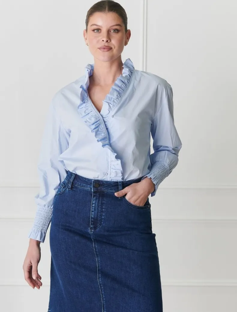 Jessie V Shirt Blue