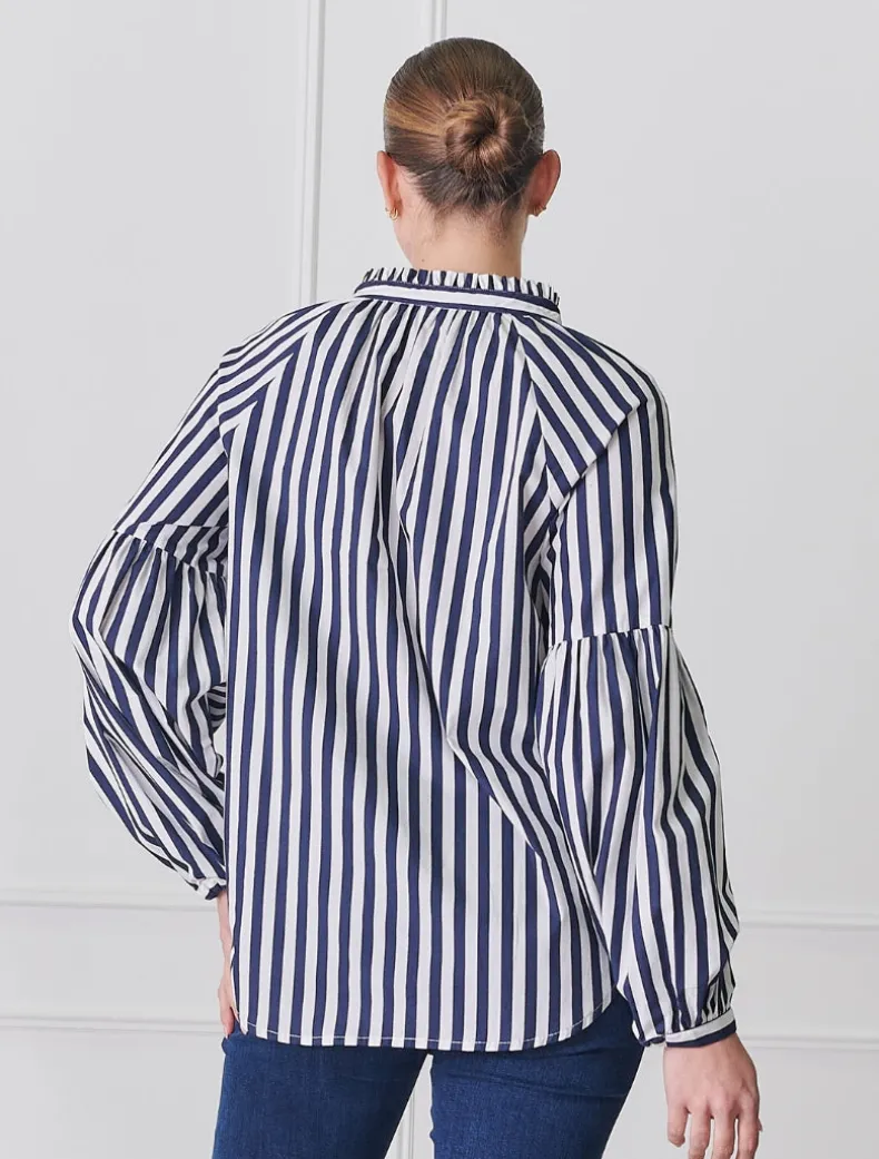 Jo Stripe Shirt Navy