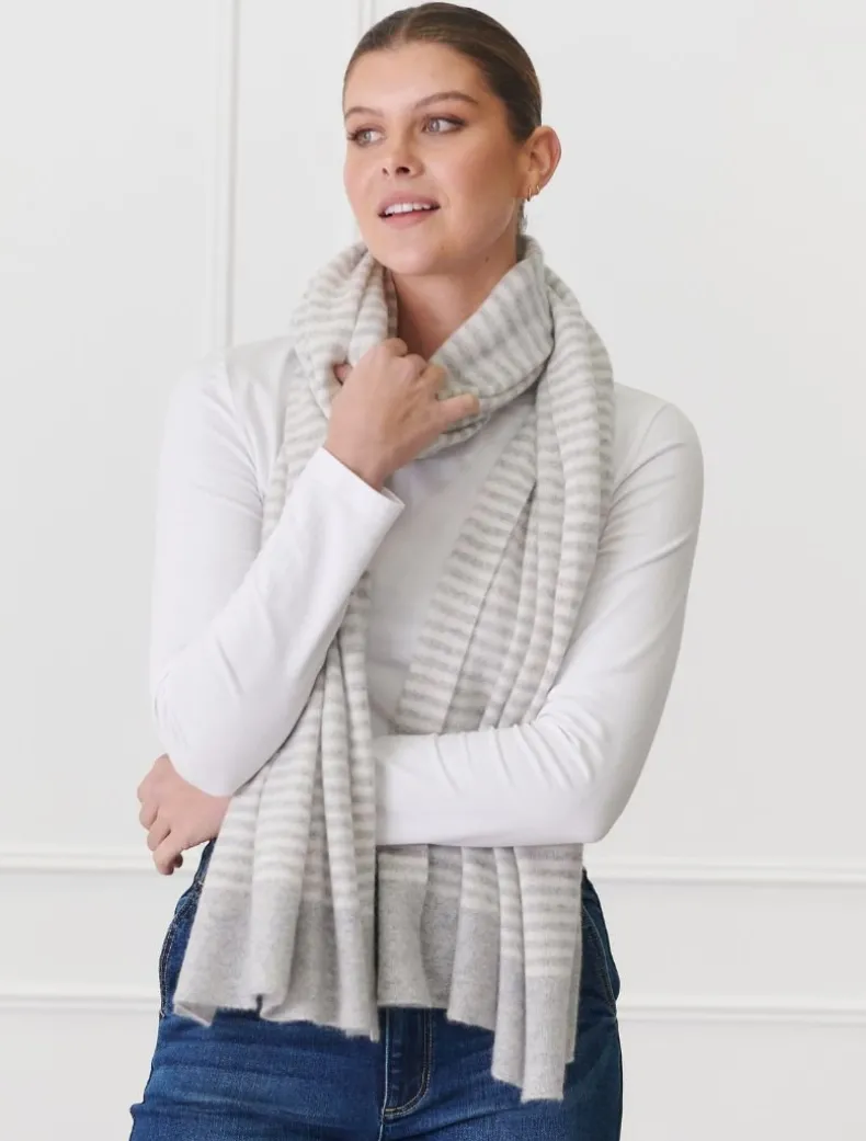 Joseph Cashmere Scarf Beige Ivory