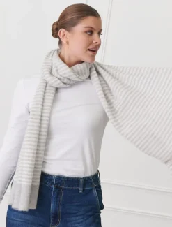 Joseph Cashmere Scarf Beige Ivory
