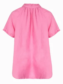 Kell Bell Linen Shirt Pink
